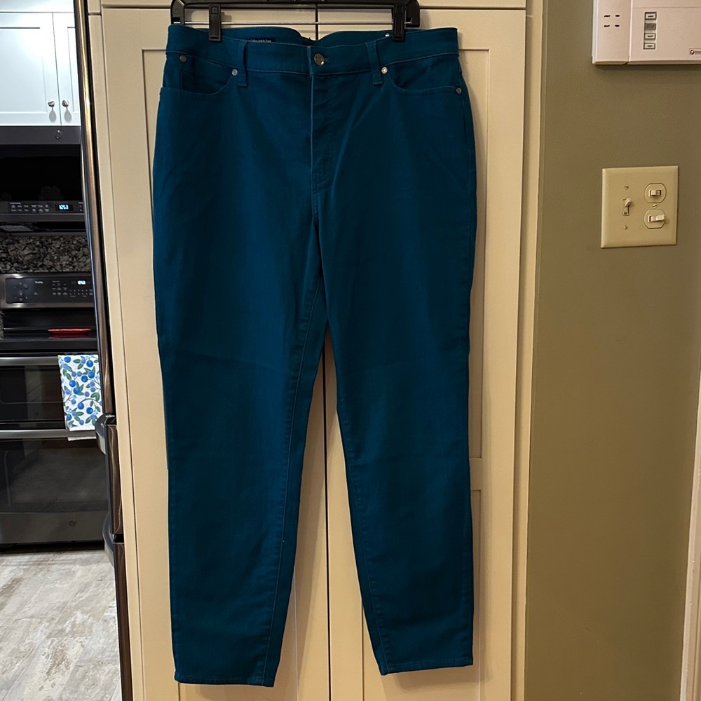 Talbots Women's Straight Leg Jeans - Turquoise color